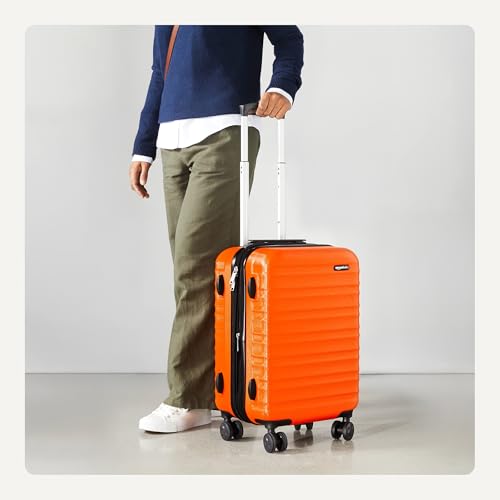 Interior view of Basics expandable suitcase