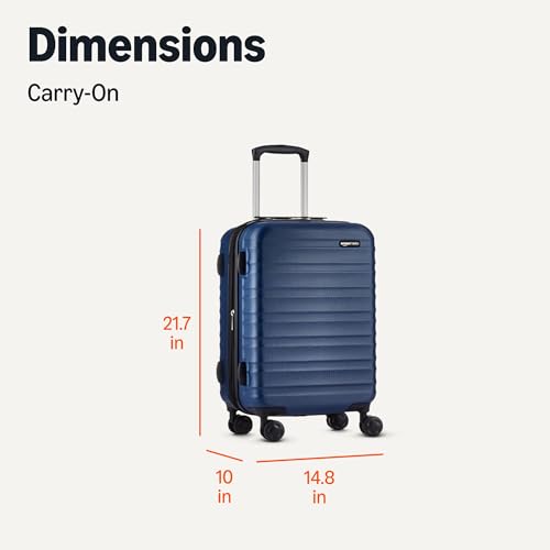 Telescoping handle on hardside carry-on luggage