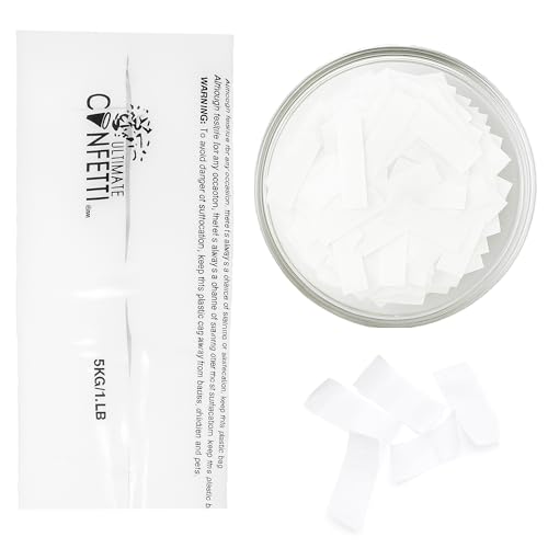 White confetti on event floor
