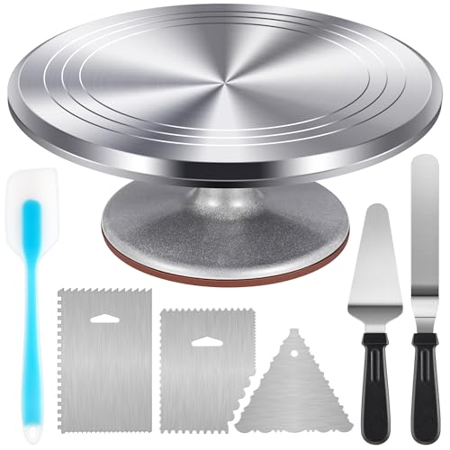 Kootek 12-inch aluminum cake turntable