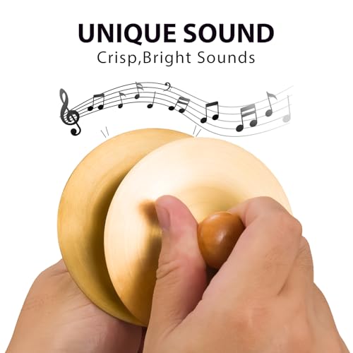 Gold tone copper cymbals professional percussion pair