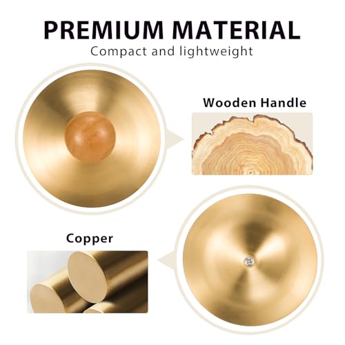 Set of two 9cm hand cymbals for musical performance