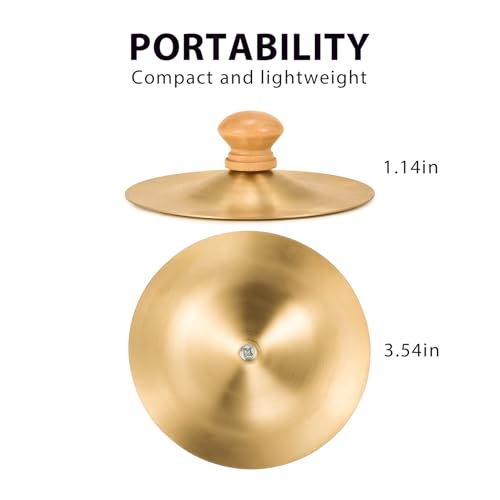 VixxNoxx copper cymbals held in hands
