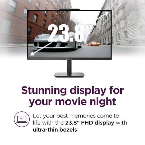 Lenovo IdeaCentre display showing high-definition colors