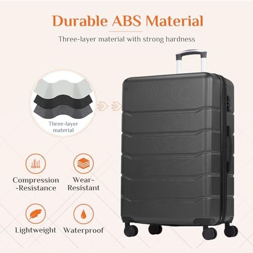 Sweetcrispy 20 Inch suitcase side profile