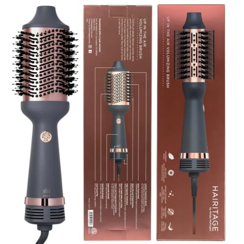 Ceramic tourmaline bristles on the Hairitage blow dry brush