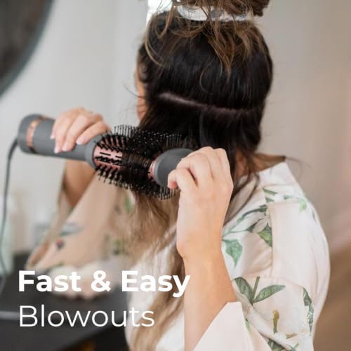 Heat and speed control buttons on the Hairitage brush