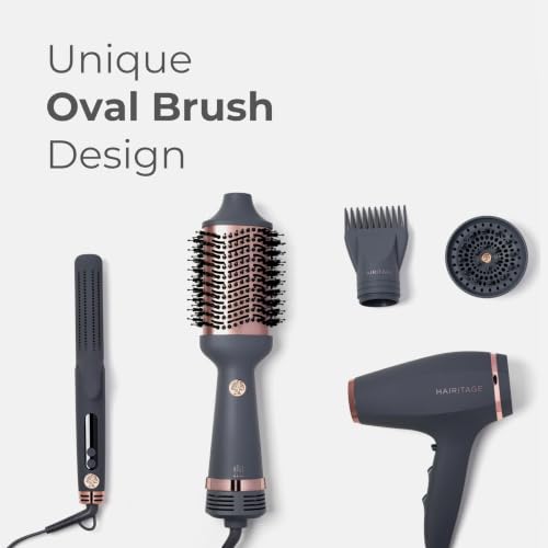 Top view of the Hairitage Up in The Air volumizing brush
