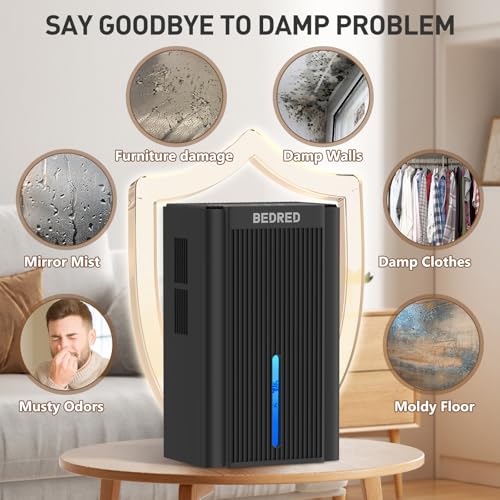 BEDRED black dehumidifier side perspective
