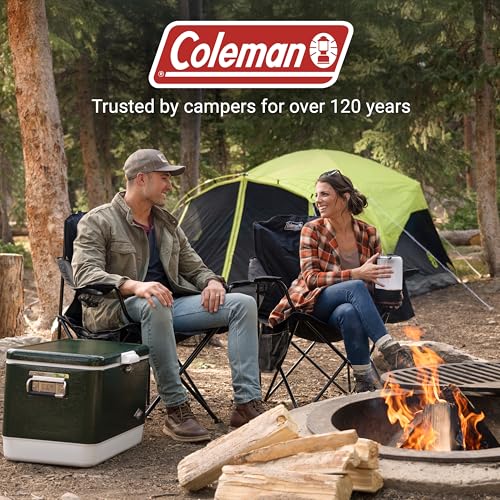 Coleman camping chair with side cooler