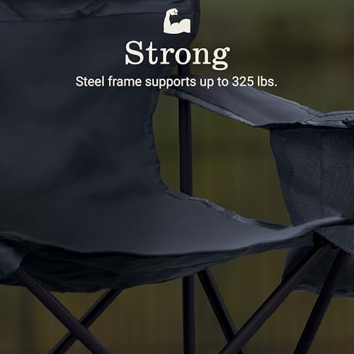 Side profile of Coleman portable chair