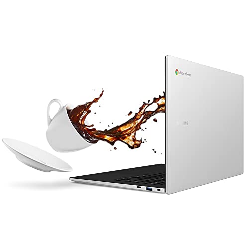 Samsung Galaxy Chromebook Go in silver