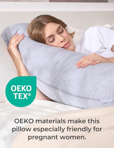 Momcozy pregnancy pillow zipper detail