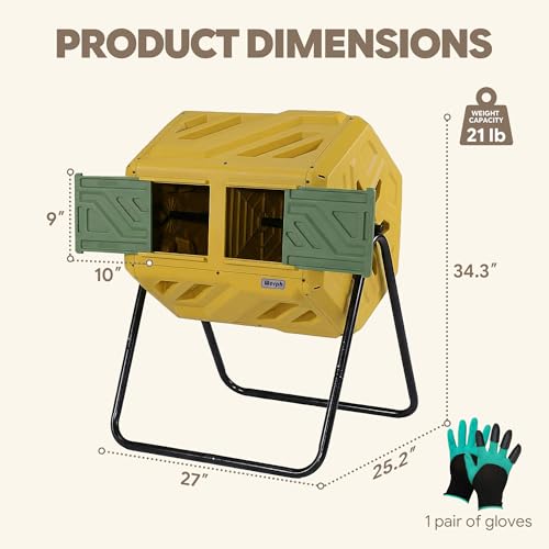 Werph compost bin rotating mechanism