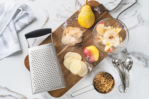 Close up of non-slip handle on Cuisipro box grater