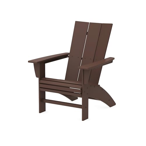 Polywood Modern Adirondack Chair in Mahogany