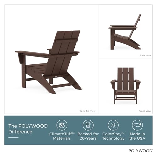 Rear view of Modern Adirondack chair frame