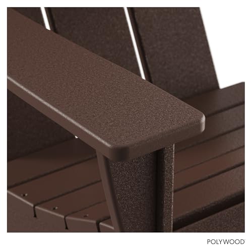 Polywood chair set near outdoor fire pit