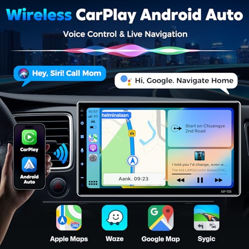 Wireless CarPlay menu on screen