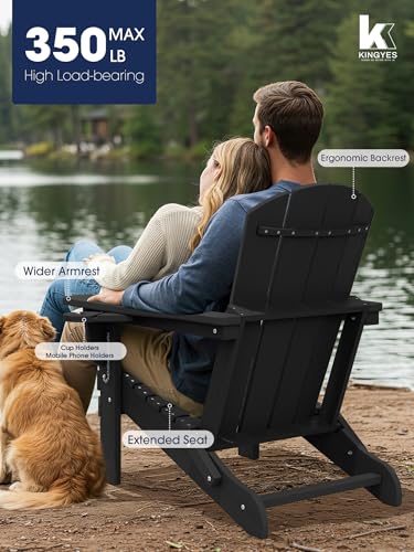 Close up of integrated cup and phone holders on KINGYES chair