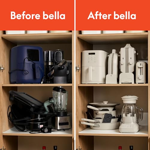Control panel detail on the BELLA Fits-Anywhere air fryer
