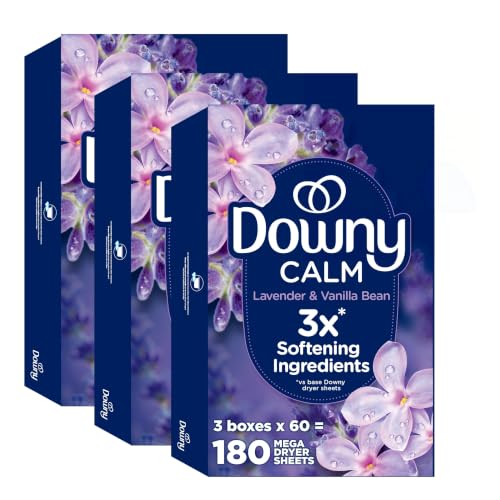 Downy Calm Mega Dryer Sheets box front