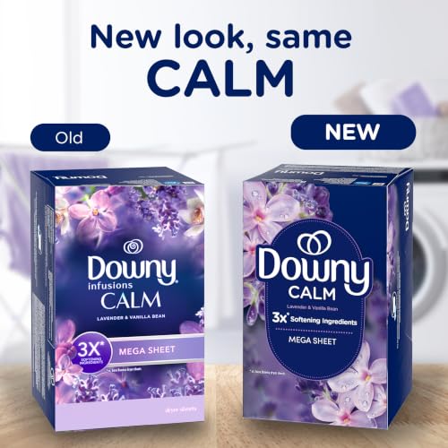 Close up of Downy Calm dryer sheet texture