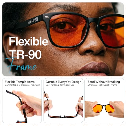 Sleep ZM Wayfarer glasses overhead view