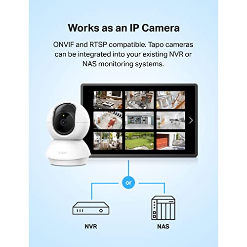 Tapo C210 white security camera side profile