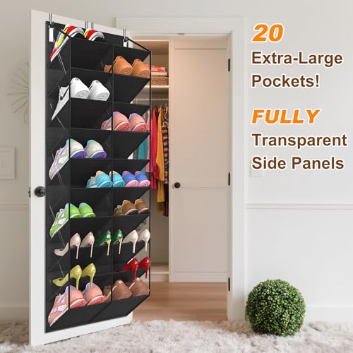 UVIAHOMI shoe organizer holding various types of footwear