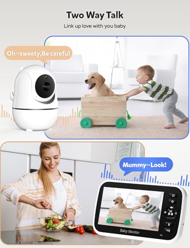 GoodBaby baby monitor pan and tilt view