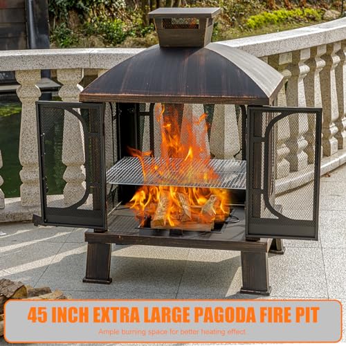 Removable ash pan feature of Panovue fire pit