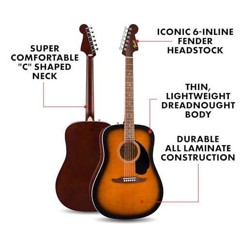 Fender California Debut Redondo dreadnought body