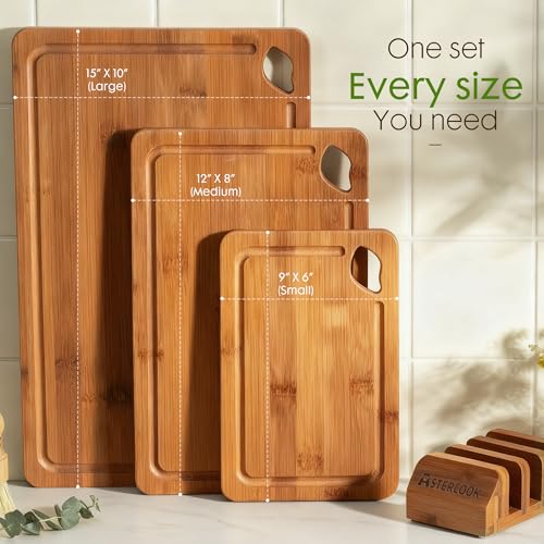 Top view of the largest Astercook bamboo board
