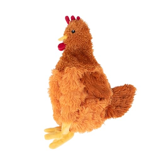 Best Pet Supplies Crinkle Chicken dog toy side view