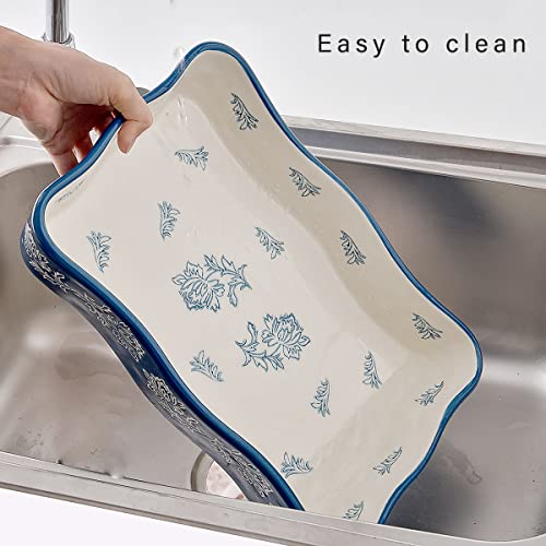 Wisenvoy baking dish showing wavy edge detail