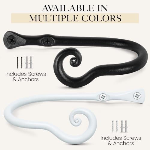 Curtain hook mounting hardware included