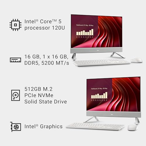 Dell AIO desktop in a home office setting
