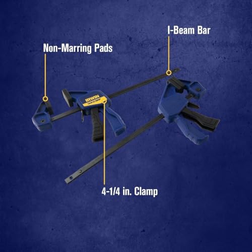Non-marring pads on IRWIN bar clamps