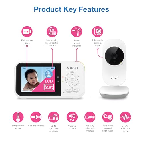 VTech VM819 parent unit display