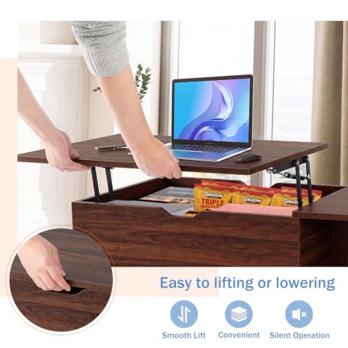Open side shelves on DUMOS coffee table