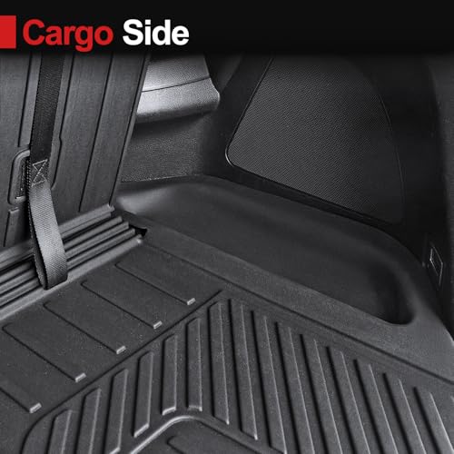 High-edge design side view of floor mats