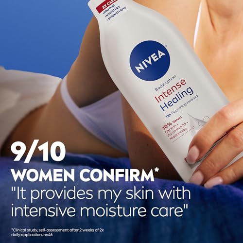 Side profile of NIVEA Intense Healing bottle