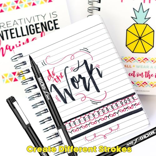 Hand lettering example using Dyvicl pens