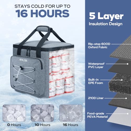 Collapsible RealCool cooler folded flat