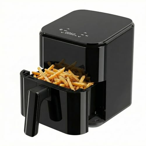 DUMOS 3 Qt Compact Digital Air Fryer front view