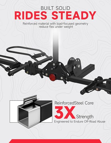 Young Electric rack carrying fat tire bikes
