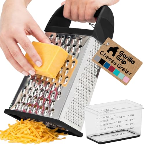 GORILLA GRIP XL stainless steel cheese grater black
