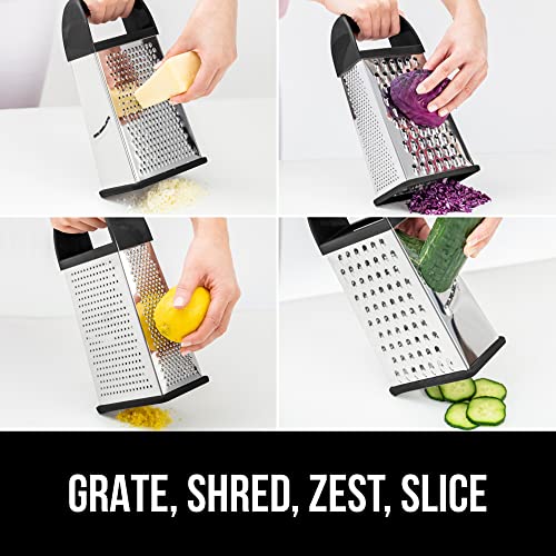 Box grater with detachable measuring container