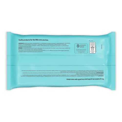 Travel friendly Basics Gentle Baby Wipes pack